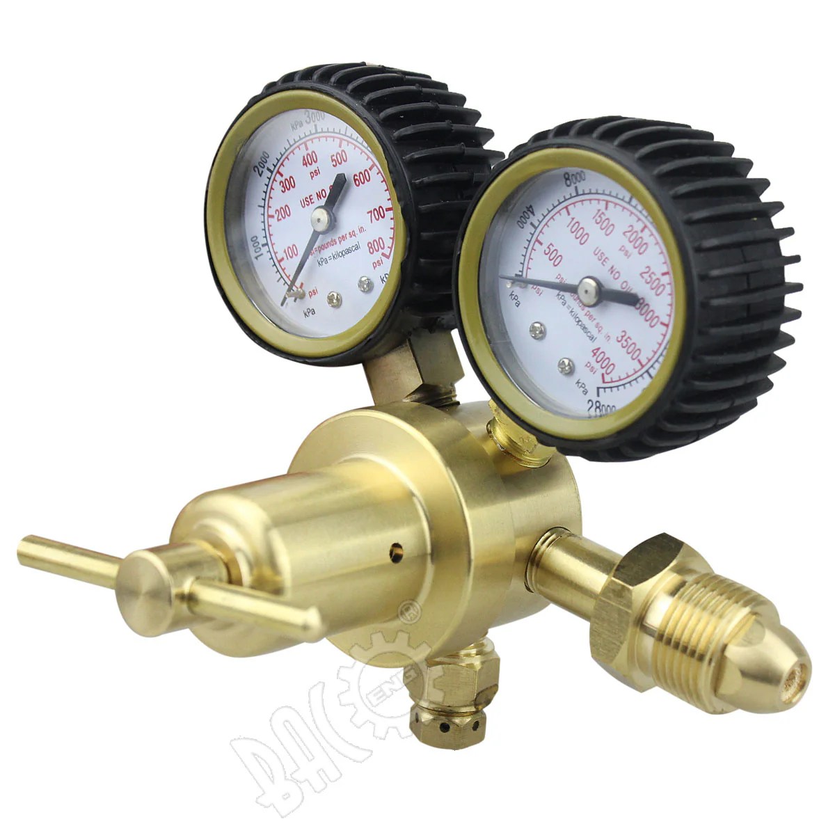 Hvac nitrogen tank and regulator