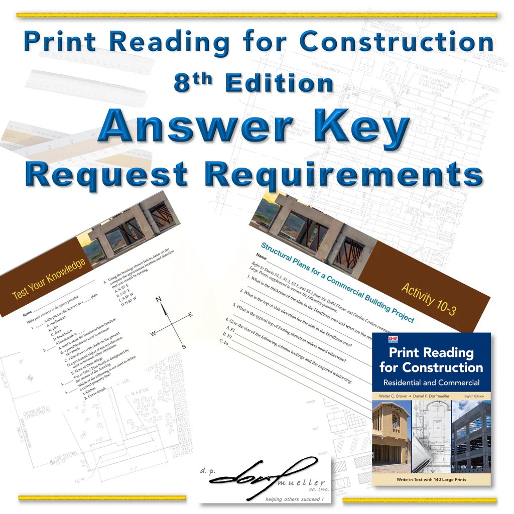 Print reading for construction answer key