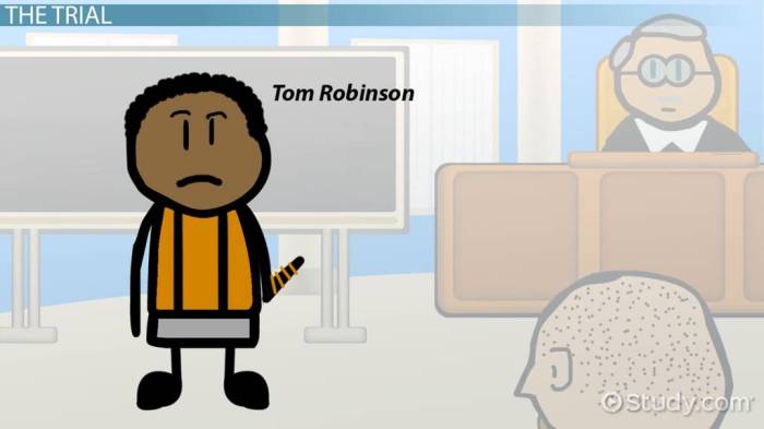 How does the tom robinson trial affect scout